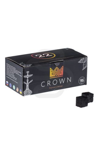 Купить уголь для кальяна Crown (96шт) недорого в Москве - Смогус