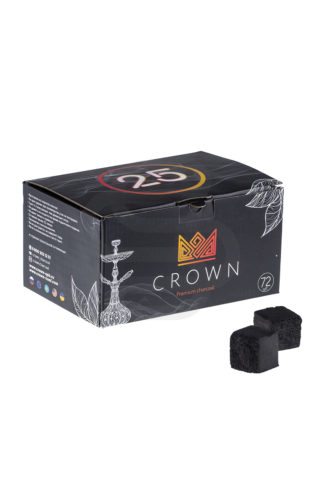 Купить уголь для кальяна Crown (72шт) недорого в Москве - Смогус